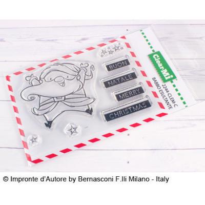 Impronte d’Autore Babbo esultante Clear Stamps - Fröhlicher Santa